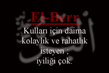 El-Berr Esmasının Anlamı ve Faziletleri