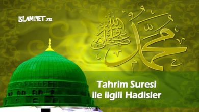 Tahrim Suresi ile ilgili Hadisler