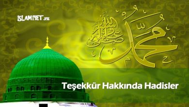 Teşekkür Hakkında Hadisler